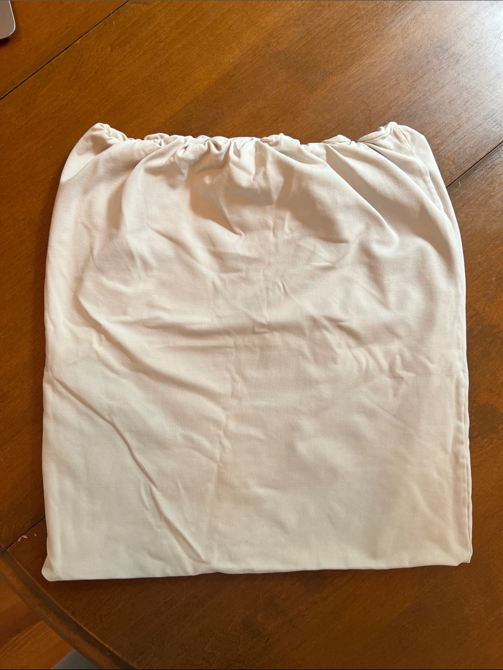 Women’s Cream Cropped Tube Top with Elastic Edge